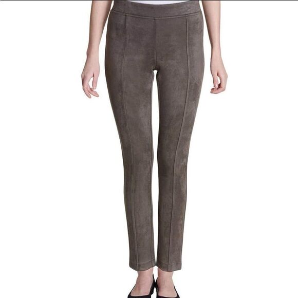 Andrew Marc Faux Suede Taupe Leggings/Skinny pants/trouser. Women's Small. NWT - Picture 1 of 11